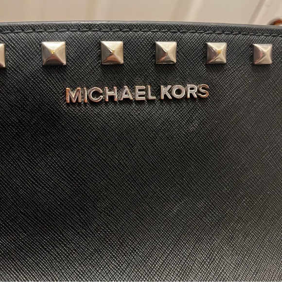 Michael Kors Leather Studded Purse - Picture 4 of 13